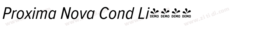 Proxima Nova Cond Li字体转换